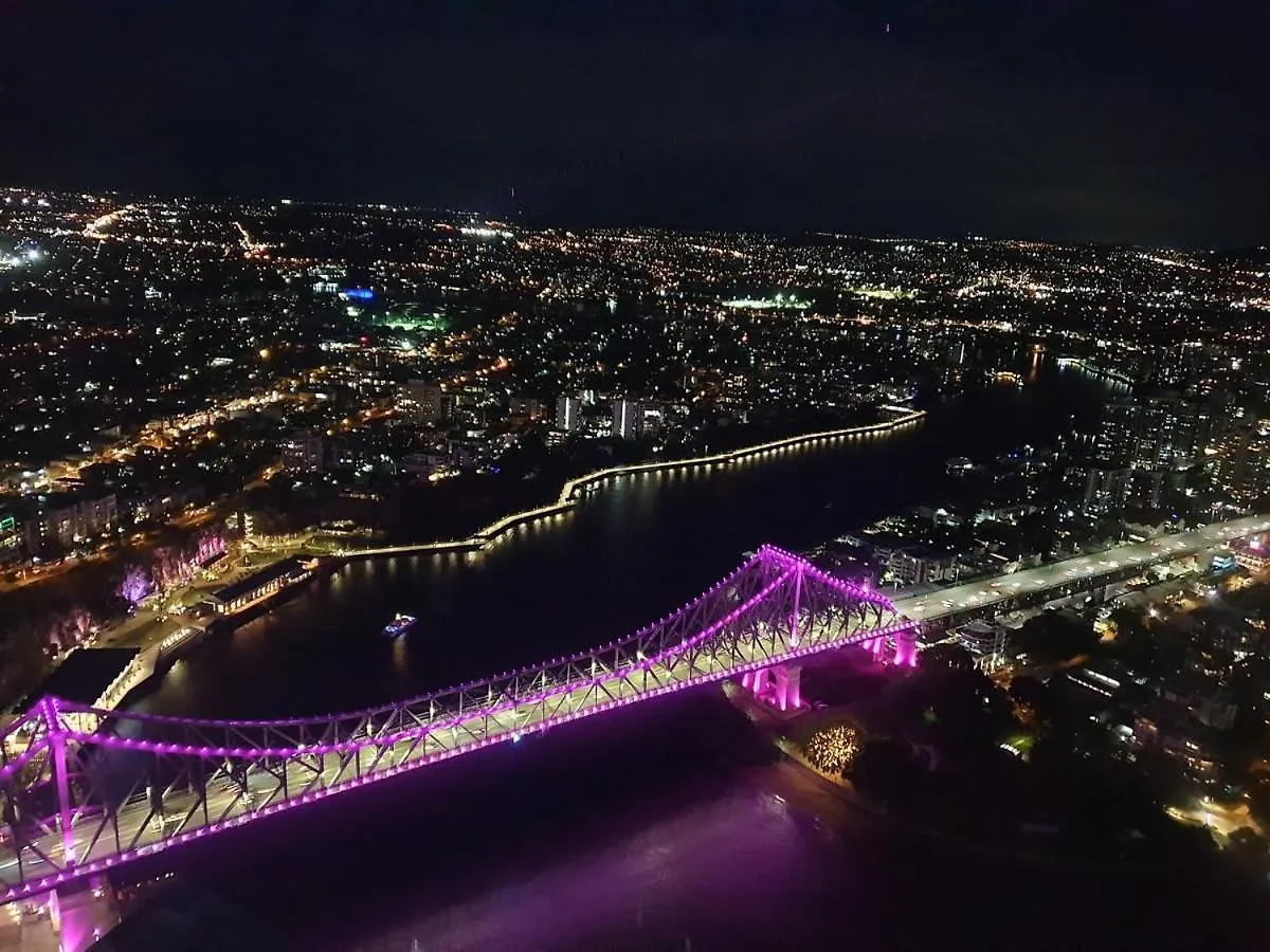 Lägenhet Skyline & Riverview Skyhigh Seduction Luxe Apt Brisbane